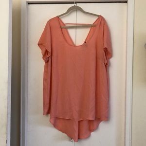 Torrid size 2 high low peach/pink top